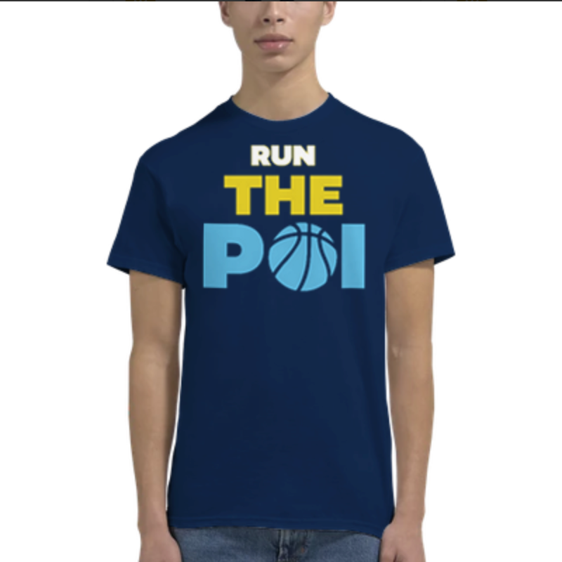 RUN THE POI - Kaiapoi Basketball - Heavyweight Unisex Crewneck T-shirt
