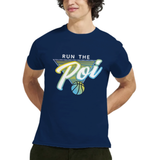 RUN THE POI - Kaiapoi Basketball - 2024 - Heavyweight Unisex Crewneck T-shirt