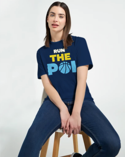RUN THE POI - Kaiapoi Basketball - 2024 - Classic Womens Crewneck T-shirt