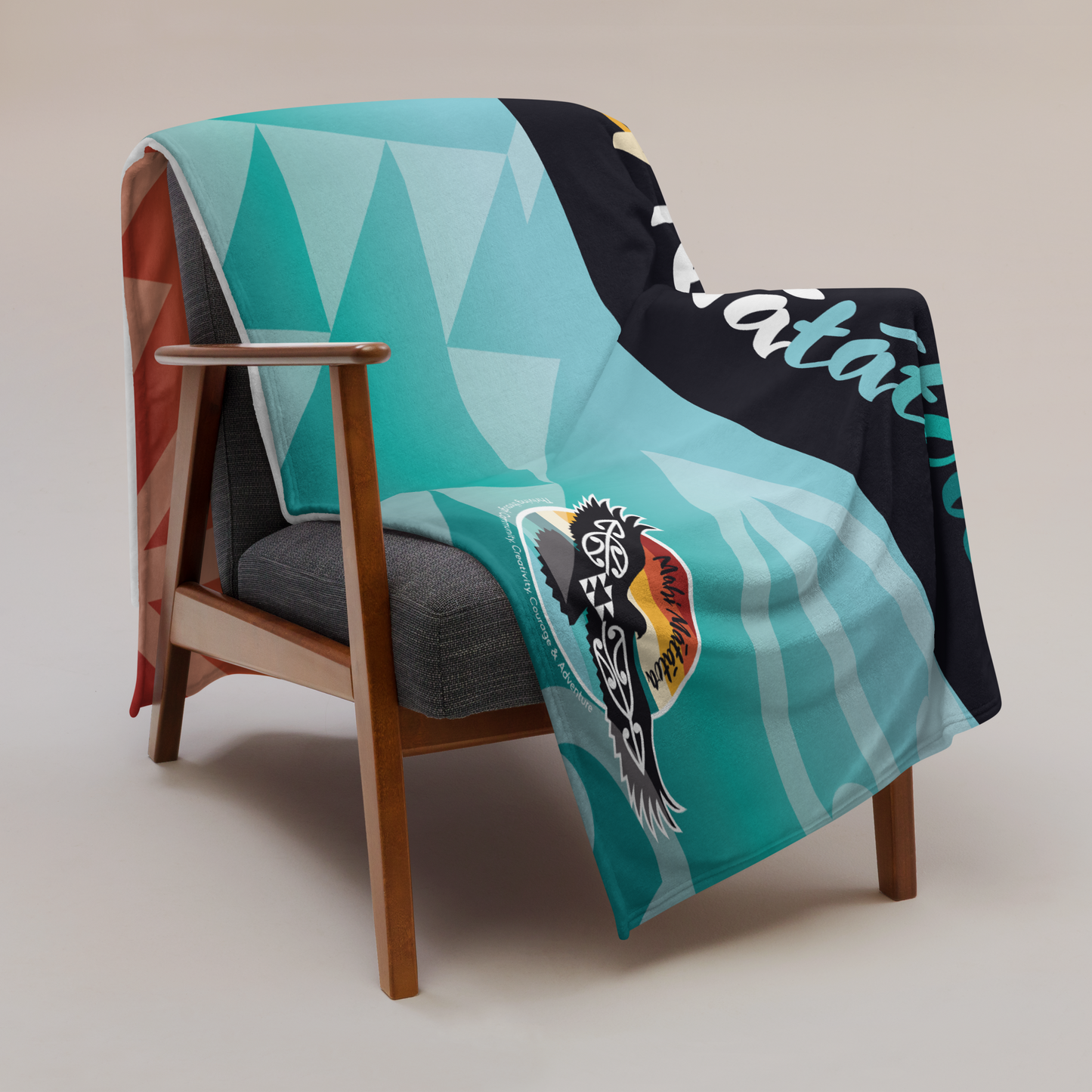 Mahi Mātātoa Large Throw Blanket